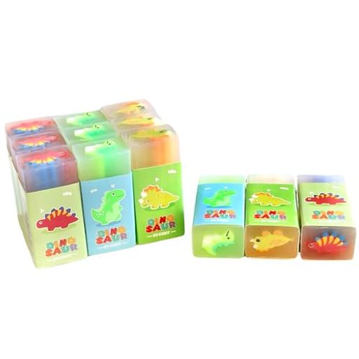 Mecyhomu消しゴムかわいい新恐竜パターン鉛筆消しゴムセット文房具ノベルティスクールオフィス子供子供..