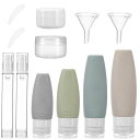 FRCOLOR【客室乗務員推薦】トラベルボトル13個入旅行用シャンプーセットトラベルセットトラベルアクセサリー漏れ防止シリコントラベルボトル詰め替えボトル詰め替え容器携帯便利旅行用…