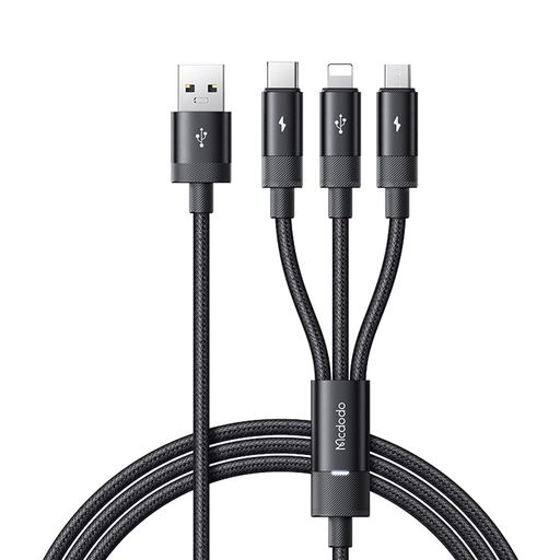 MCDODO3IN1急速充電ケーブル1.2M3.5A急速充電3種類同時充電高速データ転送(ライトニングのみ)I-PHONEケーブルUSB-CケーブルMICROUSBケーブルTYPE-CケーブルライトニングケーブルLED付き MCDODO3IN1急速充電ケーブル1.2M3.5A急速充電3種類同時充電高速データ転送(ライトニングのみ)I-PHONEケーブルUSB-CケーブルMICROUSBケーブルTYPE-CケーブルライトニングケーブルLED付き