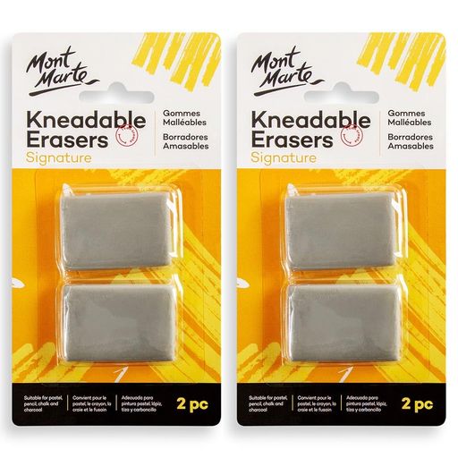 Erasers - MontMarte揉むことができる消しゴム4本入り揉むことができる消しゴムは絵画に用いられ、ハイライトを作成し、炭、パステル、鉛筆、チョーク芸術品、芸術家の理想的な選択