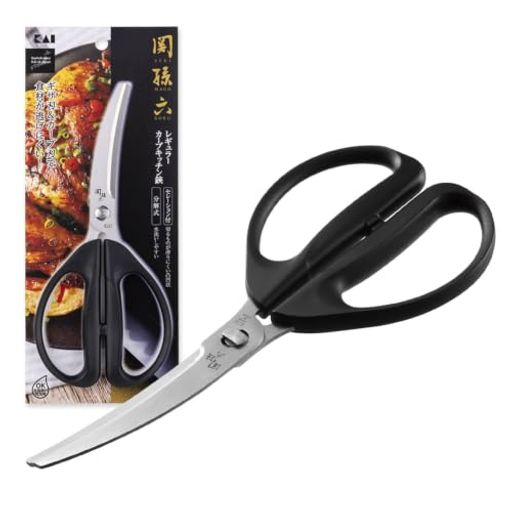 貝印 KAI キッチンバサミ 関孫六 分解 カーブ レギュラー キッチンツール DH3354