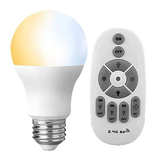 ル・ヤオクアン E26 LED電球 60W 調光・調色機能対応 電球色、昼光色、昼白色 6W電球セット タイマー機能付き リモコン密閉型器具対応 ,600LM, 2.4GHz無線式遠隔操作,30分/60分お休みタイマー 常…