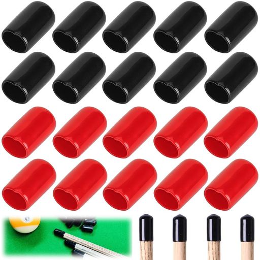 ビリヤードキューセット直径ほぼ等しい13mmビリヤードキューヘッド保護カバー20個セットキューラバーカ..