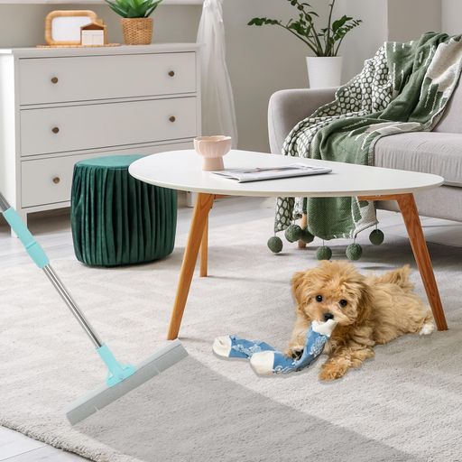 GLIDESMOOTHペットの毛取りツール幅広い刃を備えた調整可能な犬の毛取り具カーペット用レーキ深いクリ..