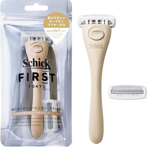 「はじめてのシェービングに、やさしさを」シックファーストブランドのカミソリホルダーです。 ヒゲが薄いGENZ世代向けに、デザイン・安全性・使い心地・品質にこだわって開発しました。 個人 ●柔らかいヒゲもやさしく剃れる、セーフティワイヤー付き4枚刃 ●顔のカーブにフィットしやすく、小回りのきく首振りスイングヘッド ●パパイヤエッセンス&amp;パール配合のスムーザーで、なめらかなそり心地を実現。 ●滑りにくく、デザイン性の高いマットラバーホルダー 「はじめてのシェービングに、やさしさを」 柔らかいヒゲもやさしく剃れる、セーフティワイヤー付き4枚刃 顔のカーブにフィットしやすく、小回りのきく首振りスイングヘッド 滑りにくく、デザイン性の高いマットラバーホルダー 刃:ドイツ、ホルダー:中国