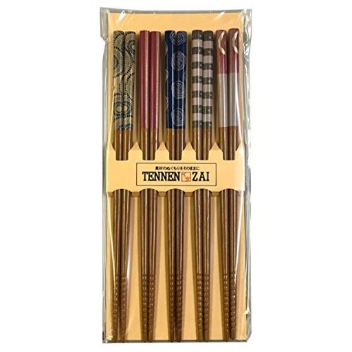 イシダ 日本製 箸 客用 5膳セット すす竹 雅 23cm 天然竹 67124