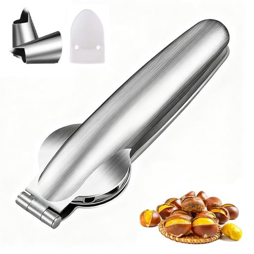 栗むき器栗むき鋏栗カッター栗の皮むき器ステンレス鋼多用途クリくるみナッツ甘栗皮むきピーラー栗剥き皮むき用十字切り水洗い可能簡単操作高い効率栗の皮むき器栗の鬼皮渋皮むきフ…