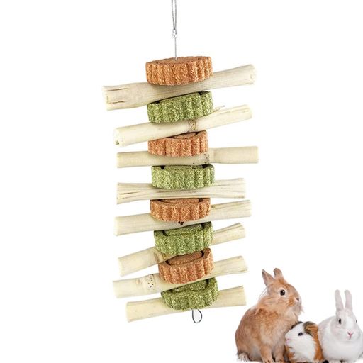 Squirrel - MUYYIKAうさぎ嚙むおもちゃハムスターチンチラかじり噛むおもちゃ小動物歯磨きおやつリスモルモットウサギテンジクネズミ小動物ストレス運動不足解消吊り下げ囓り対策