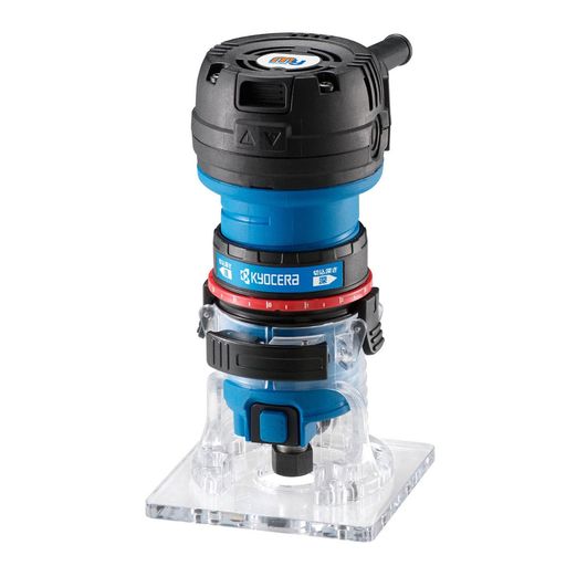 取付ビット軸径:6mm 回転数:32000min-1 電源:単相100V、電流:4.3A、消費電力:400W コード:2.5m 付属品:片口スパナ(17mm)x1・超硬ストレートビット(6mm)x1・ストレートガイド一式x1・六角棒レンチ(2.5mm)x1