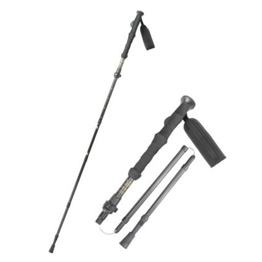 2本セット。軽量・コンパクト収納・簡単に組み立て&amp;折りたたみ。付属品(ラバーキャップ、バスケット、収納袋) 握りやすいI字型グリップ カーボン素材のため軽量で、扱いやすく腕が疲れにくい。 調節可能なリストベルト付き。レバー部には脱落防止ネジを採用。 使用サイズ:125cm:105~125cm (収納時:約37.5cm) 重量(1本/キャップ未装着時):約228g シャフト経:16/14/14/14mm