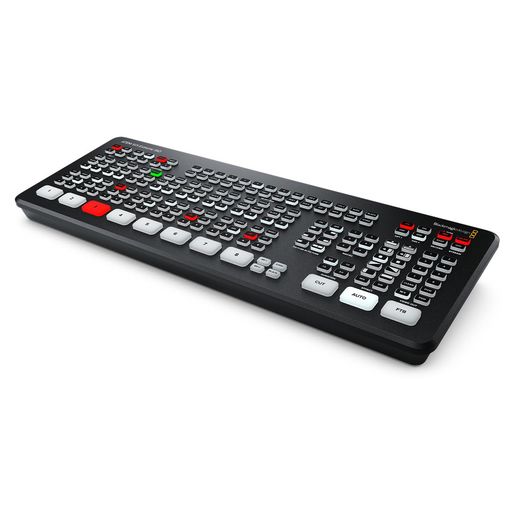 このモデルは、ATEM SDI Pro ISOモデルの全機能と、8つのSDI入力および4つのSDI出力を搭載しています。9系統のH.264ビデオストリームをリアルタイムで収録できるので、8系統のクリーンフィード入力とプログラムビデオが得られます。DaVinci Resolveプロジェクトファイルも保存されます。