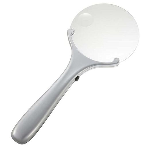 原産国:中国 レンズ寸法:Φ90mm 倍率:約2.5倍(メインレンズ)、約4倍(サブレンズ)※目測倍率と異なります レンズ素材:アクリルレンズ、本体素材:ABS樹脂 使用光源:白色LEDx2灯(交換できません)