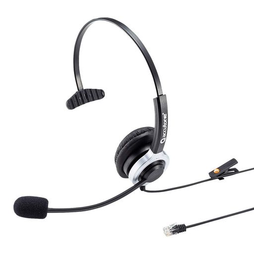 電話機の受話器端子(RJ-9)に接続するヘッドセットです。 まわりの雑音を拾いにくい単一指向性マイクを採用しています。 軽くて快適な装着感で長時間の使用にも最適です。 イヤーパッドやヘッドアームパッドの表皮には手触り抜群の高品質PUレザーを採用しています。 イヤーパッドは低反発ウレタン内蔵でやさしく耳を覆います。 クイックディスコネクタ採用で、ヘッドセットを装着したままサッとコネクタを外して席を立つことができます。 結線切り替えスイッチ付きケーブルで様々な電話機に対応します。