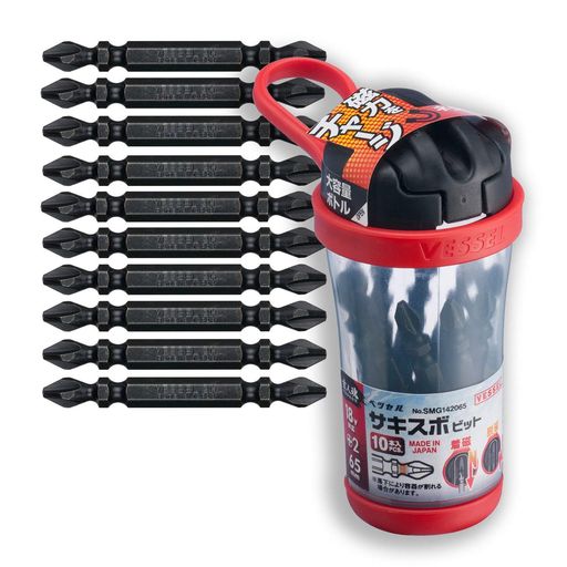 ボトルサイズ:幅53x奥行100x高さ111mm ビットサイズ:+2x65mm ビット入数:10本