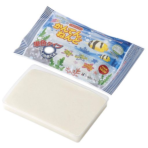 【成分】水・食品用増粘剤・食品用無機塩・寒天 【特徴】アレルギーの心配が少ない粘土 【色】白 【内容量】140g 【対象年齢】三歳以上