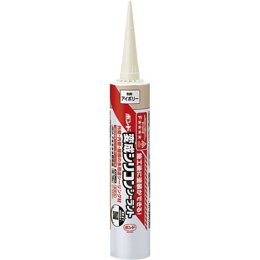 個装形態:カートリッジ 性状:変成シリコーン樹脂系 標準使用量(塗布量):12~13m/本(5x5mm目地) 健康住宅対応、塗装可、接着性良好、弾力性、耐水性、耐熱性、耐寒性、耐候性、低温作業性 一般建築物の内外装目地