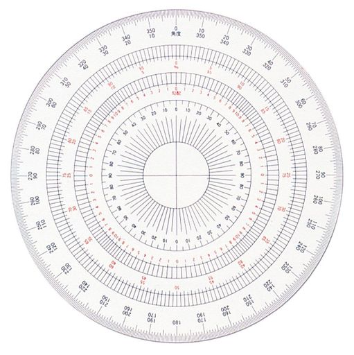 ドラパス 全円分度器 アクリル 18cm 16513 (日本輸入品)
