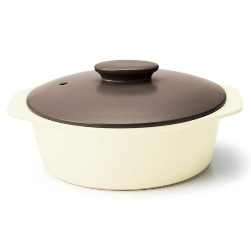 Earthen Pots - TAMAKIテラ直火土鍋9号ブラウン茶色30.7x26.8x高さ11.3cm土鍋硬質磁器直火T-974902