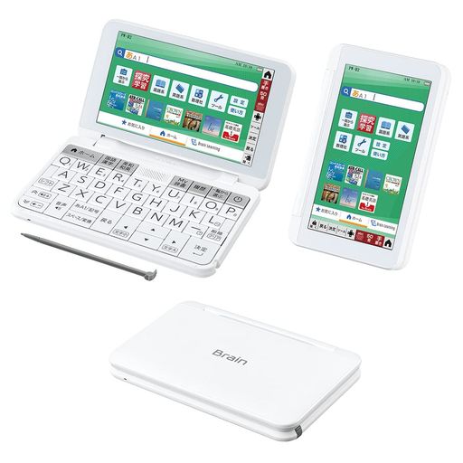 SHARP - シャープ電子辞書BRAIN高校生モデル(6教科対応)PW-H2-W(ホワイト系)2022年発売モデル