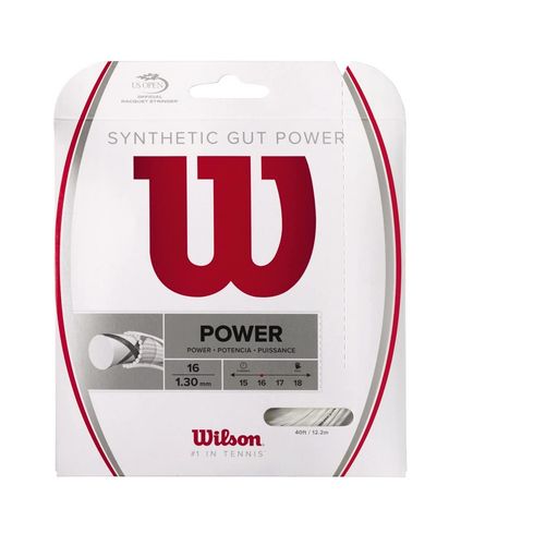 樂天商城 - Wilson(ウイルソン)テニスストリングモノフィラメントガットSYNTHETICGUTPOWER(シンセティックガットパワー)16NATURAL(シンセティックガットパワー16)単張りNATURALWRZ945100ウィルソン