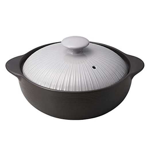 素材:本体-耐熱陶器,蓋-陶器 商品サイズ:約30x24.8x14cm 商品重量:1.95kg 容量:約2.2L