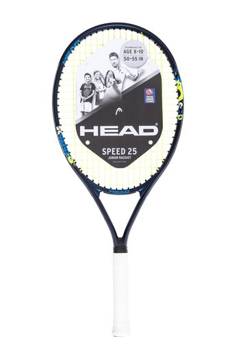 Speed 25は、ゲームを始めたばかりの8歳以上のジュニアにマッチするラケットです。身長が115cm~135cmの子供に最適です。 Technology: Damp+ 重量: 240g ヘッドサイズ: 680cm2 ストリングパターン: 16/19