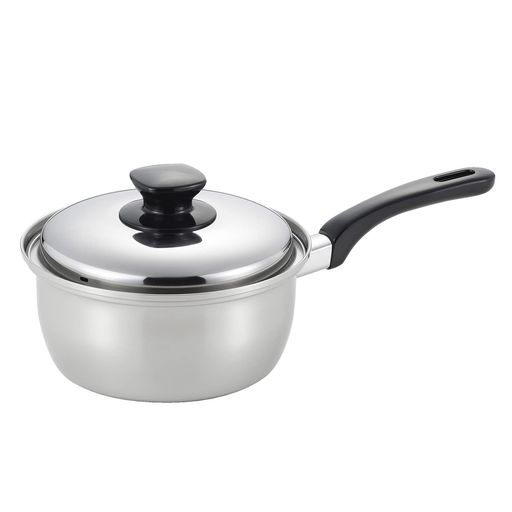 Sauce Pans - ベストコIH片手鍋ソースパンステンレス3層鋼18cmSJ-3145ミラスティ