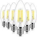 WONNINEK4WLEDフィラメント電球E17口金シャンデリア電球40W形相当C35蝋燭型電球2700K電球色調光器非対応PSE認証済み高輝度556ルーメン省...