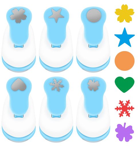 クラフトパンチ6セットペーパーパンチャー紙用パンチ穴あけパンチハンドメイドミニクラフトパンチ-スク..