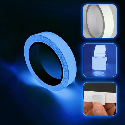 BaraRose蓄光テープ暗闇で光るテープ【幅2cmx長さ5M】発光高輝度蛍光テープ防災対策発光安全テープ長時..