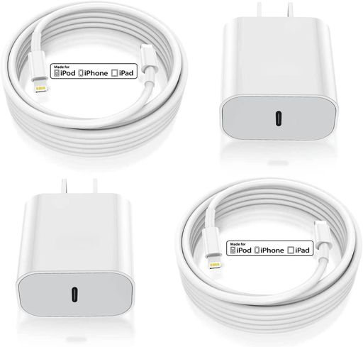 iPhone充電器20WPD急速充電器[2個セット・MFi認証・PSE認証済]USB-CtoLightningケーブル(2mx2本)純正品質アイフォン充電器iPhone