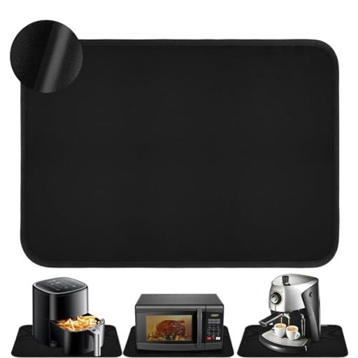【材質】防火マットはガラス繊維布で作られ、耐熱500°C・耐冷-60°C。色:黒色サイズ:60x40cm。非常に軽量ですが耐久性があり、快適な料理時間を安全に楽しめます。 【キッチンテーブルを保護】耐熱マットは、熱放射線からテーブルを保護し、空気入れや鍋が木製や大理石のテーブルを損傷するのを防止します。 【清潔性と再使用可能性】シリカゲルマットは防水性だけでなく、清潔性にも優れています。使用後は、濡れたタオルで拭くか、温石鹸水で洗うだけ。 【収納に便利】使用しないときに巻き上げて簡単に保管でき、スペースを節約できる便利なアイテムです。 【応用範囲が広い】ほとんどの高温調理器具と高温器具、例えばフライヤー、コーヒーマシン、オーブン、電子レンジ、縦型ミキサー、トースター、ジューサー、調理器具などに非常に適しています。
