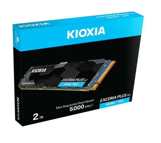 KIOXIA EXCERIA 2TB plus G3 NVMeTM SSD。