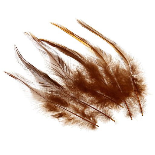 PATIKIL12-15cm雄鶏の羽100個入りバルク天然羽毛工芸カーニバル手作り衣装ウエディングパーティースタイル2ブラウン