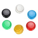 アーケードジョイスティックゲームコンソールボタン12個、耐久性のある30MM交換用ボタン、HORIおよびMADCATZジョイスティック用のスナップイン取り付け付...