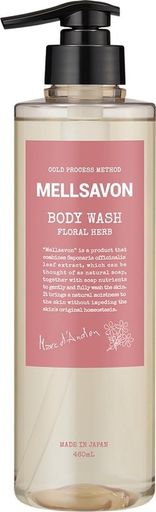 Mellsavon メルサボン ボディウォッシュ フローラルハーブ 460mL フローラルの香り ボディソープ 石けん 100% 石鹸