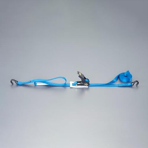 エスコ(Esco) 25mmx 6.0m/ 254kg ベルト荷締機(両端フック型) EA982RG-6