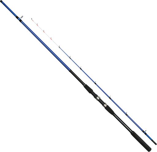 ●標準全長:2.45m●仕舞寸法:127.5cm●継数:2本 ●標準自重:260g ●先径:1.2mm●元径:17.3mm ●錘負荷:30号~70号 ●材質:グラス