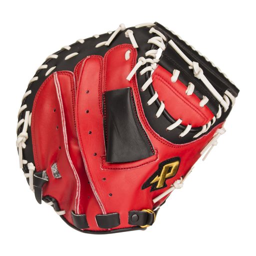 Baseball - プロマーク軟式キャッチャーミットレッドオレンジ(右投げ用)PCM-4253