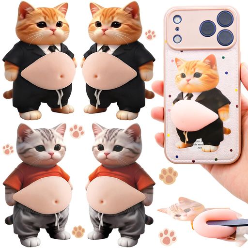 犬 お腹 シール3D 立体シール ぷにぷに おなか ステッカー 柔らかいお腹 かわいい立体デコレーション 携帯電話飾り用 DIY用 手帳用 日記帳用 车用 ストレス解消 癒しグッズ ギフトに最適 … hitcreations-10298628 HiT Creations パッケージ画像