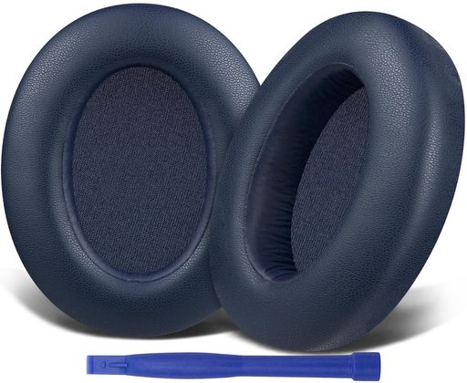 SOULWITイヤーパッドイヤークッションSonyWH-XB910Nワイヤレスノイズキャンセリングヘッドホン用ヘッドホンパッドXB910ExtraBass交換パッドプロテインレザーブルー