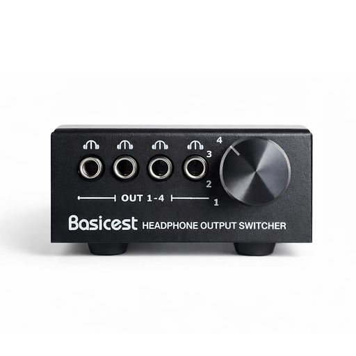 Basicest オーディオ セレクター スイッチャー イヤホン ヘッドセット切り替え スマートフォン アンプ ポタアン対応