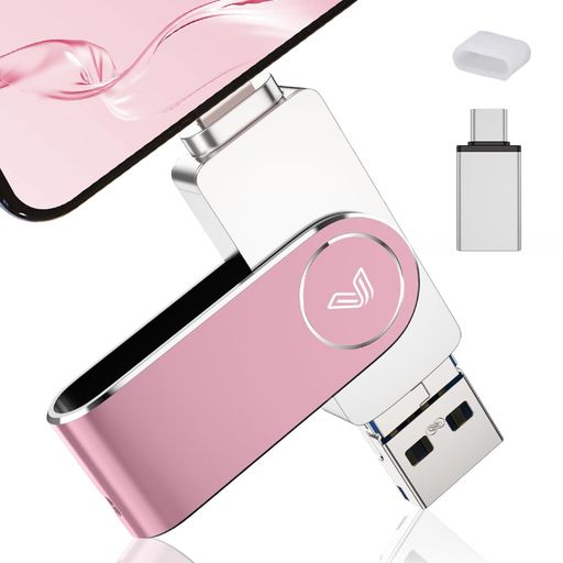 Flash Memory - 【2026新登場専用アプリ不要】Phoneusbメモリーフラッシュドライブ128GB4in1高速写真保存iOS/Type-C/USB/MicroUSBフラッシュメモリ