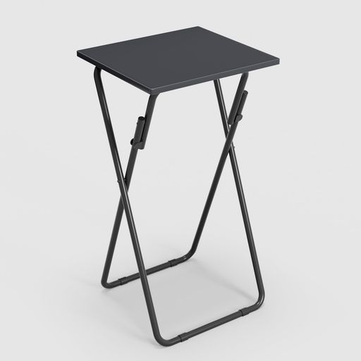 VECELOスタンディングデスク折りたたみテーブルミニ卓上立ち机机高いstandingdesk幅50x奥行45cm小卓子ハイテーブル高さ90cmサブデスクブラック
