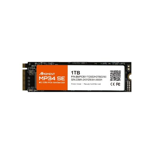 MMOMENT MP34 SE 1TB M.2 2280 PCIe Gen3x4 NVMe1.3 内蔵SSD (最大読込2100MB/s)