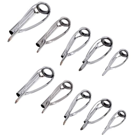 セット内容:10個 釣り竿ガイド、5異なるサイズ 各2個:1.2mm、1.4mm、1.6mm、1.8mm、2.0mm。 ロッドガイド 材質:ステンレススチールのフレームとSICリング、頑丈で耐久性。 使いやすいです:糸を結ぶデザインが可能。落下しにくく、しっかりとロッドに取り付けます。 ロッドの修理 交換 釣竿。 携帯に便利です:1個重さ約0.25-0.3g。釣り愛好家のための素晴らしいツール!保管と輸送が簡単。最も滑らかなロッドガイドは、釣り糸の損傷の可能性を大幅に減らします。 用途:高品質の釣竿ガイドにより、鋳造距離と精度が向上します。チップトップを素早く簡単に修理します、古い機器を復活させましょう!釣り愛好家のための素晴らしい釣りアクセサリーの交換。