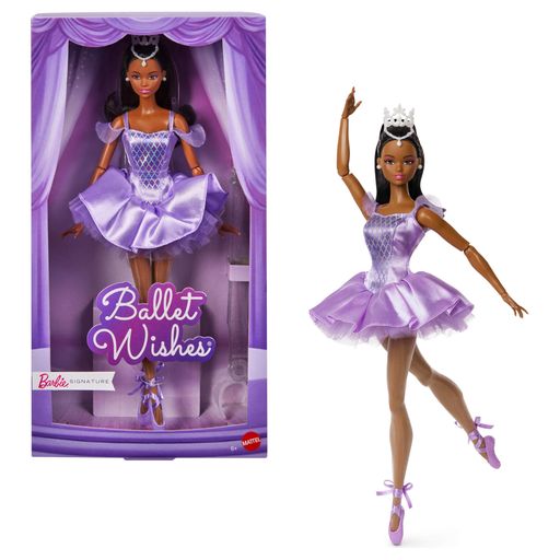 バービー(Barbie) バレエ・ウィッシュ Ballet Wishes Black シグネチャー きせかえ人形・ハウス ままごと・ごっこ遊び バービー人形 6歳から パープル JJX76