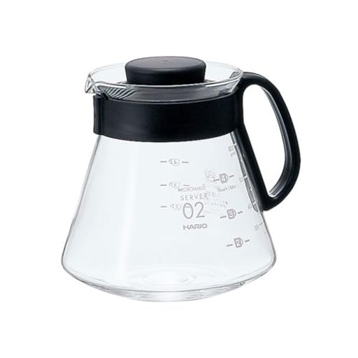 HARIO (ハリオ) V60 レンジサーバー 600ml 2~5杯用 ブラック コーヒーサーバー 耐熱ガラス 日本製 XVD-60B