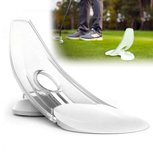 1.【自宅で本格パター練習】本製品は実際のカップサイズを再現したパター練習器です。自宅にいながらゴルフ場に近い感覚でパッティング練習ができ、距離感や方向性のトレーニングに最適。ゲーム感覚で楽しみながら練習できるため、初心者から経験者まで幅広く使用できるゴルフ練習器具です。 2.【ショートミス対策・距離感を習得】パッティングで多いミスである「ショート」を防ぐため、適度な強さを身につけやすい設計を採用。カップを通過したボールは自動で戻るため、ボールを取りに行く手間がなく効率よく繰り返し練習できます。自然に安定した距離感を身につけられるパター練習器です。 3.【返球機能付きで効率アップ】放物線状のランプ構造により、カップをオーバーしたボールが手元へ戻る仕組み。ボール回収の時間を減らし、テンポよく練習を続けられます。短時間でも集中してパッティング練習ができるため、忙しい方のゴルフトレーニングにもおすすめです。 4.【耐久性の高いABS+TPR素材】本体は高品質ABSとTPR素材を採用し、耐久性と柔軟性を兼ね備えた設計。衝撃に強く長期間使用できるため、日常的なゴルフパター練習にも安心して使用できます。