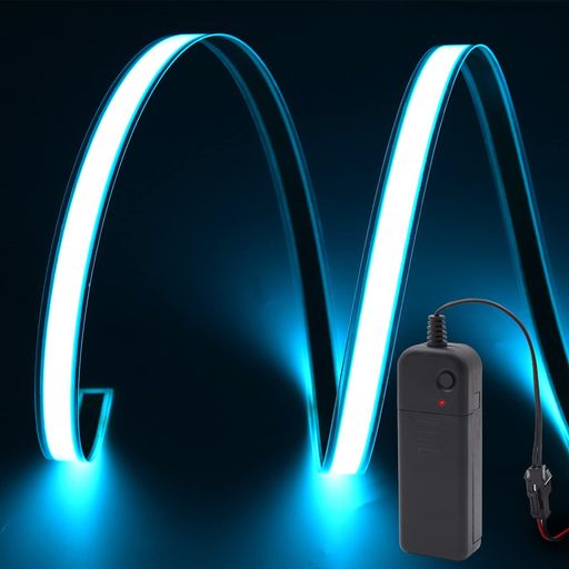 Aoling 有機EL照明パネル ELテープライト 3V 1M*1CM ELパネル アイスブルー EL 照明 ELシート 電源ユニット付き ロゴマーク 天体写真撮影フラットフレーム用 教材 車サイドモール用 ゲーム機バッ… hitcreations-10309531 HiT Creations パッケージ画像